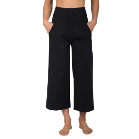 Wide Leg Crop Moisture Wick Pant