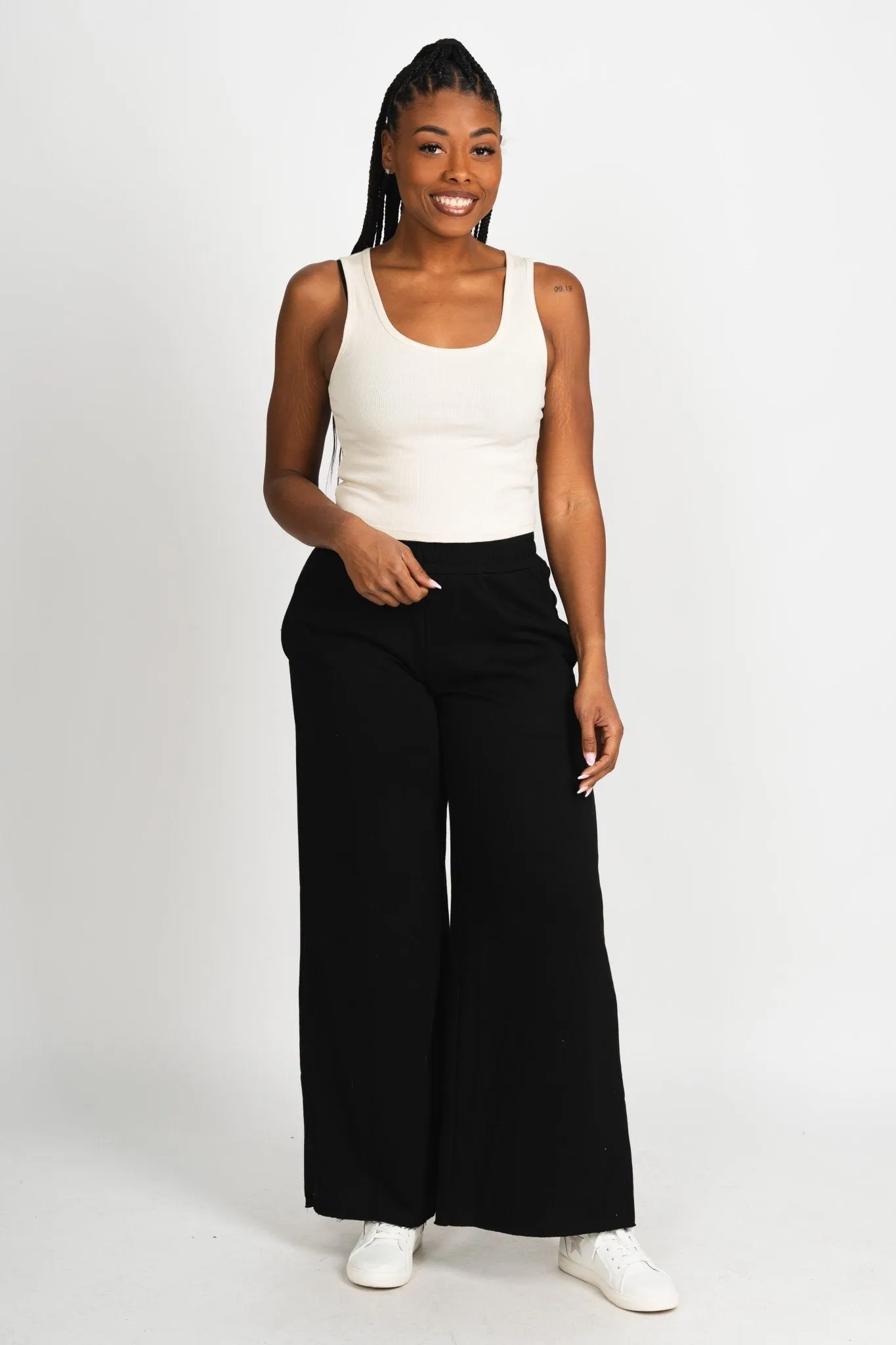 Z Supply Essy ribbed tank top oat milk
