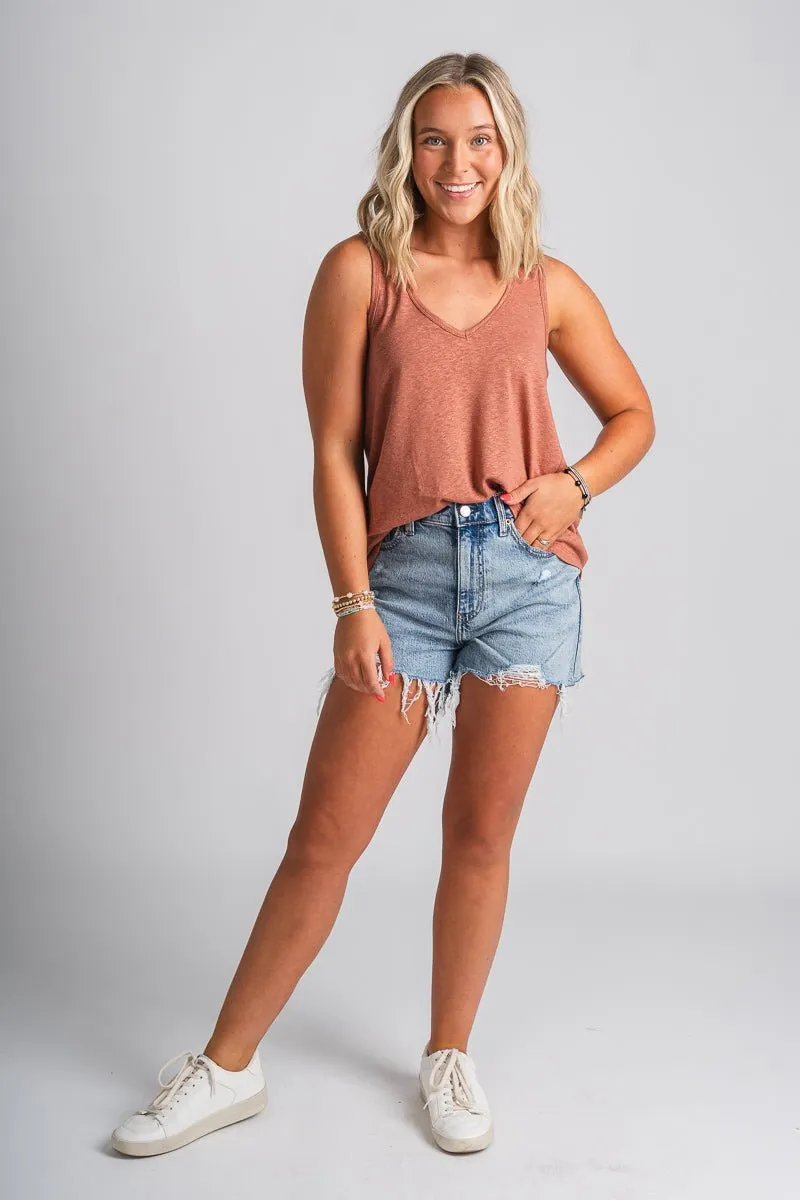 Z Supply Pamino tank top adobe clay
