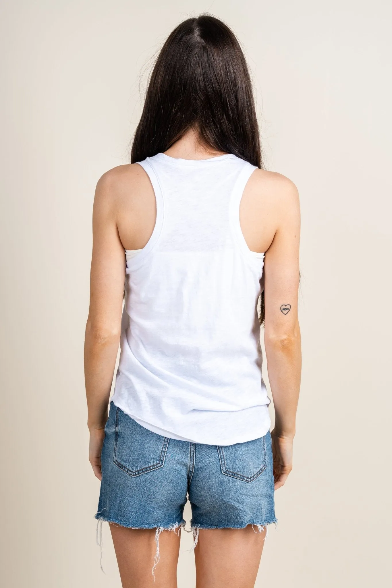 Z Supply relaxed slub tank top white