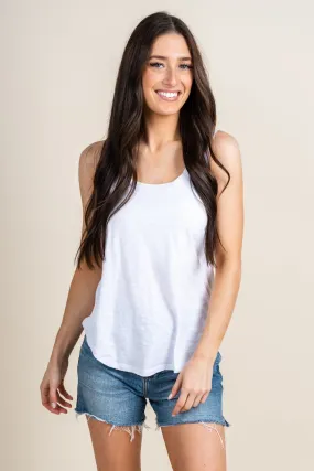 Z Supply relaxed slub tank top white
